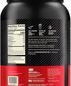 Optimum Nutrition Gold Standard 100% Whey Protein Powder from Whey Isolates- Vanilla Ice Cream – 2 Pound 2