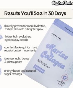 Marine Collagen – Unflavored Pure Protein Powder – 30 Servings Tubbie – for Hair Growth and Skin- Bone and Joint Health Support – No Gluten or Dairy – Keto – Pescatarian – Easy to Mix 2