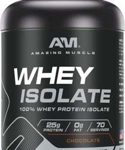 Whey Protein Isolate Powder | 25 Grams Protein Per Serving | 100% Whey Isolate | Zero Fat | Made in USA (5 Lb- Chocolate)