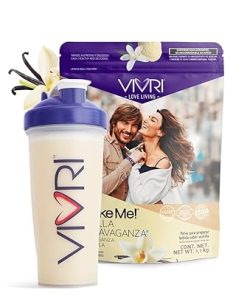 VIVRI Shake Me!|Food Powder|Vanilla Flavor|20 Servings|22g Protein|45 Essential Nutrients|23 Vitamins & Minerals|Low Calorie 2