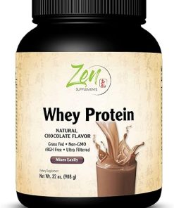 Zen Supplements – Organic Grass Fed Whey Protein 19g Per Serving Keto Friendly