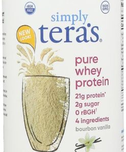 Simply Teras Bourbon Vanilla Flavor Pure Whey Protein Powder- Lactose Free