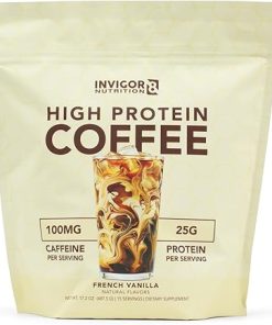 High Protein Columbian Coffee Powder |25 Grams Whey Isolate|100mg Natural Green Tea Caffeine |0 Added Sugar Keto Gluten Free 99.9% Lactose Free|Hot or Iced |15 Serving (15 Servings- French Vanilla)