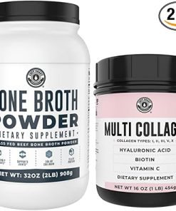 Left Coast Performance 2lb Pure Bone Broth and 1lb Multi Collagen Powder