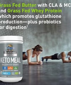 Garden of Life Dr. Formulated Ketogenic Meal Balanced Shake Powder- Truly Grass Fed Butter & Whey Protein Plus Probiotics 2