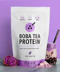 Boba Tea Protein Taro Milk | 25g Grass-Fed Whey Protein Isolate Powder | Gluten 2
