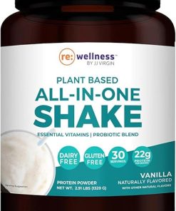 Reignite Wellness by JJ Virgin | Vanilla Plant-Based All-in-One Shake | Plant Protein Powder- Vitamins