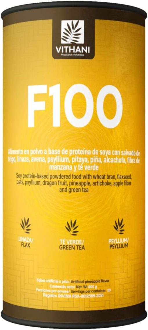 F100- Soy Protein- Based Powdered Food with Wheat bran- Flaxseed