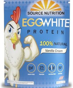 1 lb Egg White Protein Powder by Source Nutrition – 25 Grams Protein- Build Lean Muscle