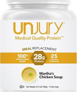 Meal Replacement Powder | Chicken Soup | 28g Protein | 25 Vitamins and Minerals | 100% Whey Isolate Protein Powder | Low Carb and Savory | 15 Servings