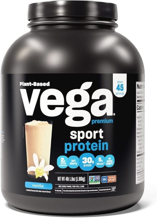 Vega Premium Sport Protein Vanilla Protein Powder- Vegan - Image 2