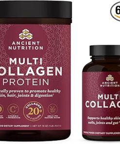 Ancient Nutrition Multi Collagen Capsules- 90 Count + Multi Collagen Protein Powder