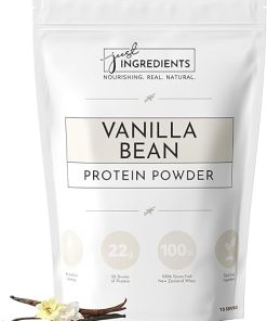 Just Ingredients Protein Powder | Vanilla Protein Powder Made with 100% Grass Fed- Non Denatured Whey | Four Different Protein Sources from Organic Whole Food Ingredients | 15 Servings | 22g Protein