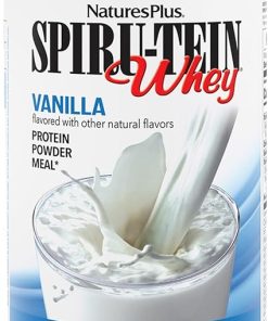 Natures Plus SPIRU-TEIN WHEY Shake- Vanilla – 1.05 lb – Whey Protein Powder – with Spirulina