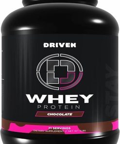 Driven WHEY- Grass Fed Whey Protein Powder: Delicious- Clean Protein Shake- Improve Muscle Recovery with 23 Grams of Protein with Added BCAA and Digestive Enzymes (5lb 2