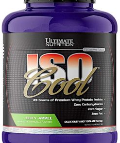 Ultimate Nutrition ISO Cool Pure Whey Protein Isolate Powder – Keto Friendly – 0 Carb 0 Fat 0 Sugar – 23 Grams of Protein Per Serving- 5 Pounds