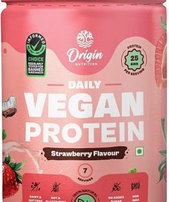 100% Natural Vegan Protein Powder- Strawberry Flavour with 25g Plant Based Protein