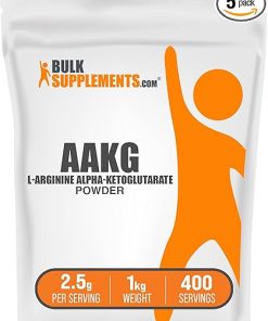 BulkSupplements.com AAKG Powder – Arginine AKG Supplement-Nitric Oxide Supplement – Unflavored & Gluten Free