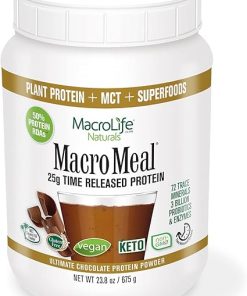 MacroMeal Vegan Protein Powder Bundle 2ct -1 Vanilla 15 Servings + 1 Chocolate 15 Servings- Superfood Greens 2