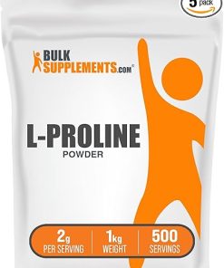 BulkSupplements.com L-Proline Powder – Proline Supplements- Amino Acid Powder – Unflavored & Gluten Free