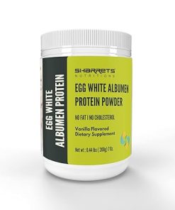 SHARRETS Egg White (Albumen) Muscle Protein Powder – Vanilla Flavor