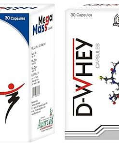 Mega Mass Whey Protein Powder Capsules- 30 Pills Each