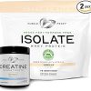 Muscle Feast Creatine + Isolate Bundle: 1 Powder (Unflavored- 300g) + 1 Whey Protein Isolate (Vanilla