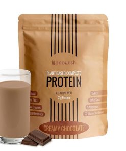 UpNourish Chocolate Vegan Protein Powder 54 Superfoods Powder-1.5 Billion CFU Probiotics 21g Plant Based Protein