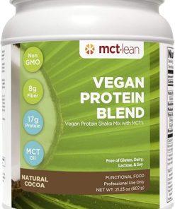 Vegan Protein Powder Blend by Karen Malkin Health | Non-GMO | 17 Grams Protein | 8 Grams Fiber | 14 Servings | Natural Cocoa | 2