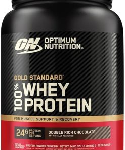 Optimum-Nutrition Gold Standard 100% Whey Protein Powder- Double Rich Chocolate