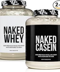 Naked Grass Fed Protein Bundle: 5LB Unflavored Naked Whey and 5LB Unflavored Naked Casein