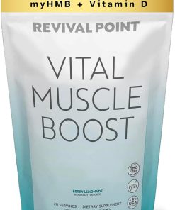 Vital Muscle Boost- Premium myHMB and Vitamin D3 Supplement for Adults– Patented HMB Powder 3000mg- for Healthy Muscles- Energy & Vibrant Active Life- Supports Protein Synthesis & Strength
