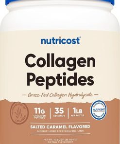 Nutricost Grass-Fed Collagen Powder 1LB (454 G) (Salted Caramel)