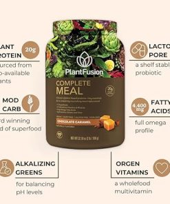 PlantFusion Complete Meal Replacement Shake – Plant Based Protein Powder with Superfoods- Greens & Probiotics – Vegan 2