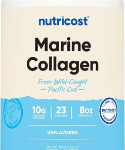 Nutricost Marine Collagen Powder Wild Caught Fish (8 oz) – 23 Servings- 10 G Protein Per Serving