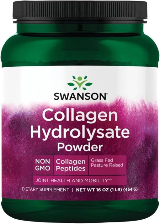 Swanson High Plains Collagen Hydrolysate Powder - Collagen Peptides Powder Supporting Hair- Skin