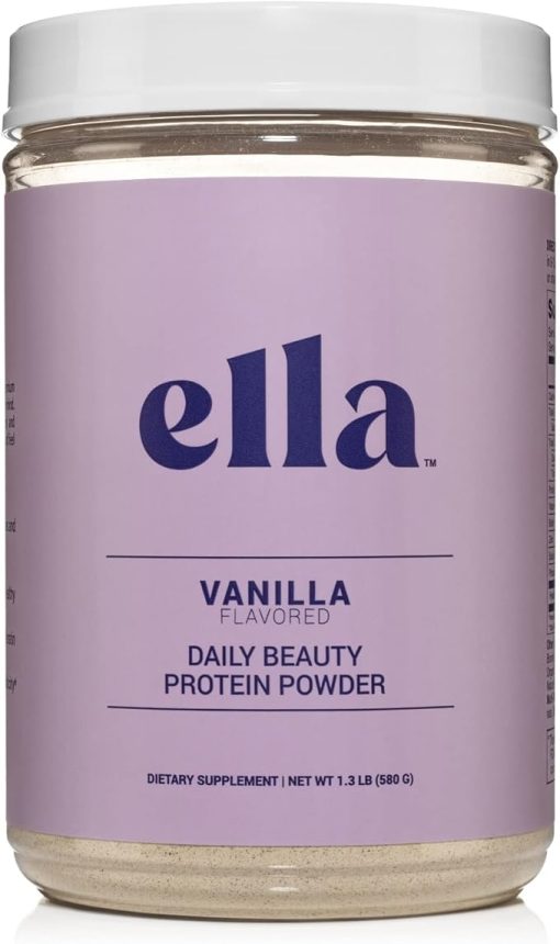 Naked Nutrition Ella Vanilla Collagen Protein Powder for Women - Daily Beauty Protein Powder with Grass-Fed Collagen Peptides - Non-GMO- Gluten-Free