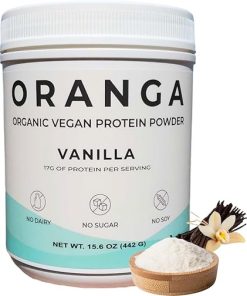 Organic Vegan – Tri-Blend Plant Based Protein Powder – Vanilla Protein Powder – No Additives- Dairy-Free