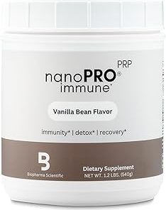 Biopharma Scientific Nanopro Immune: Whey Protein Powder for Immune Support & Exercise Recovery with Colostrum- Glutathione
