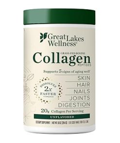 Great Lakes Wellness Collagen Peptides Powder for Skin- Hair