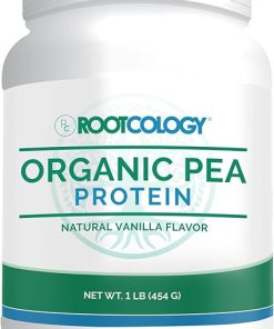 Rootcology by Dr. Izabella Wentz | Organic Pea Protein | USDA Certified Organic Pea Protein with 20g Plant Protein per Serving | Natural Vanilla Flavor | 454g / 15 Servings