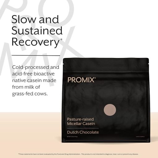 Promix Casein Protein Powder- Chocolate - 2.5lb Bulk - Grass-Fed & 100% All Natural - Slow & Sustained Recovery ­Post Workout Fitness - Shakes - Image 2