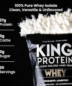 Clean Whey Isolate Protein Powder Unflavored | 27g per Serving w/Organic BCAA | Pre-Post Training | 100% Natural | No Carbs | Preservatives & GMO- Soy and Gluten Free | 30 Servings 2