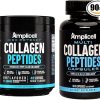 Collagen Peptides Powder 454g – Unflavored Collagen for Women & Men + Multi Collagen Peptides Capsules for Hair Skin & Nails