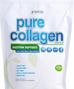 Naturaliga Grass Fed Pure Type I & III Collagen Powder 20g Collagen-18g Protein