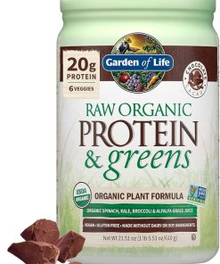 Garden of Life Raw Organic Protein & Greens Chocolate & Organic Vegan Unflavored Protein Powder 22g Complete Plant Based Raw Protein 2