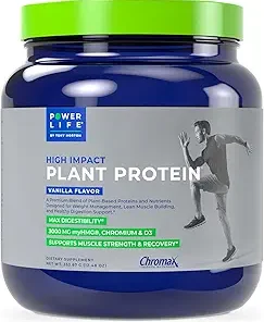 POWERLIFE Tony Horton High Impact Plant Protein Powder with 3000 MG of HMB- Plant-Based