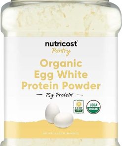 Nutricost Pantry Organic Egg White Protein Powder (1 LB) – GMO-Free- Gluten-Free