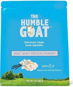 Vanilla Goat Whey Protein Powder- 1.5lb Container
