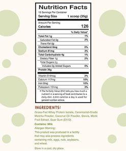 Matcha Latte – Boba Tea Protein Powder | 26g Whey Protein Isolate Matcha Powder | Ceremonial 2